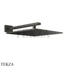 Gessi Rettangolo shower Верхний душ с кронштейном 15185-707, Black Metal Brushed PVD Gessi Rettangolo shower Верхний душ с кронштейном 15185-707, Black Metal Brushed PVD