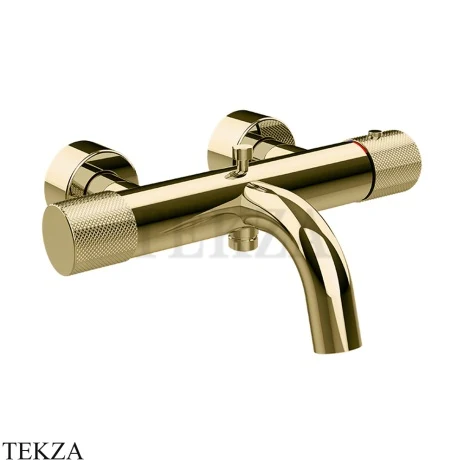 Gessi Habito DIAMANTATO Термостатический смеситель для ванны с изливом 70613-710, Brass PVD