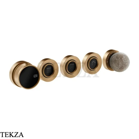 Gessi Perle Термостат для душа на 3 потока, внешняя часть 74634-726, бронза Brushed