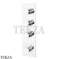 FIMA Carlo Frattini Spillo UP Термостат для душа 3 потока, внешняя часть F3869X3BS, белый матовый