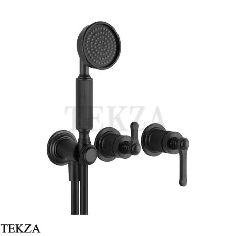 Gessi VENTI20 Смеситель для душа, с гарнитуром внешняя часть 65036-299, Black XL
