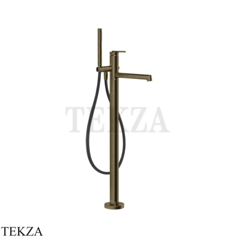 Gessi INGRANAGGIO Смеситель для ванны напольный, с гарнитуром 63528-713, Antique Brass