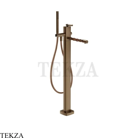 Gessi Jacqueline Смеситель для ванны напольный, внешняя часть 77028-761, бронза Coffee
