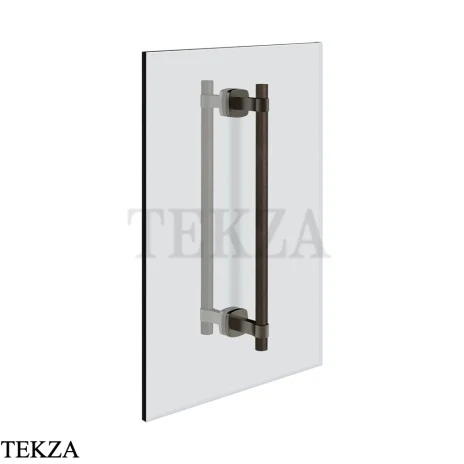 Gessi Jacqueline Полотенцедержатель для крепления на стекло, 30 см 77733-707, black хром Brush
