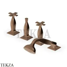 Zucchetti Bellagio Смеситель для ванны с гарнитуром ZB1481.P21, brushed chocolate PVD