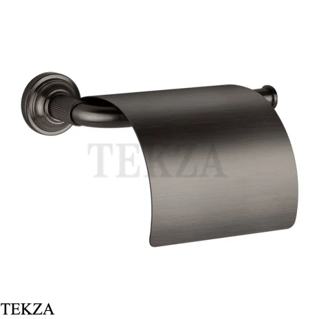 Gessi VENTI20 Держатель туалетной бумаги с крышкой 65449-707, Black Metal Brushed PVD
