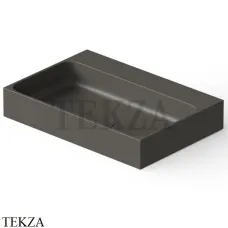 Dea Design Washbasins Раковина настольная прямоугольная 60х41 Solid Surface DD9083 600 5, Graphite №5
