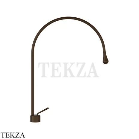 Gessi Goccia Смеситель для раковины высокий, без сливного гарнитура 33603-845, Dark Bronze