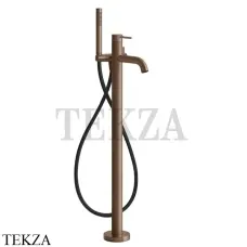 Gessi 316 BATH Смеситель для ванны, внешняя часть 54028-708, Copper Brushed