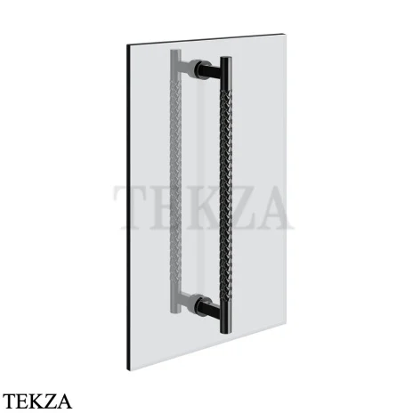 Gessi Pelle Tresse Полотенцедержатель для крепления на стекло, 60 см 78633-706, Black Metal PVD