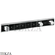 Hansgrohe RainSelect Термостатический модуль, 5 потоков, внешняя часть 15358600, черный/хром