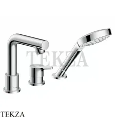 Hansgrohe Talis S Смеситель для ванны с гарнитуром, внешняя часть 72417000, хром глянец