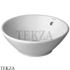 Duravit Bacino Раковина круглая накладная, с переливом 0325420000, белый глянец