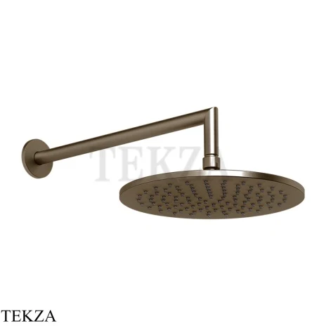 Gessi ANELLO Верхняя лейка с кронштейном D25 см 63348-761, Coffee Bronze Br. PVD