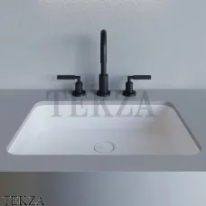 SALINI MAREA 09 Раковина прямоугольная встраиваемая снизу S-Stone 1802209M, белый матовый