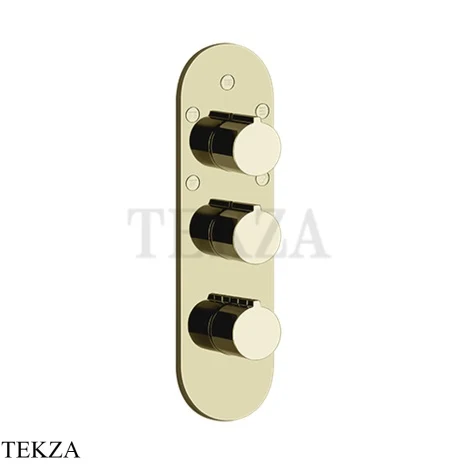 Gessi Ingranaggio-Anello Термостат для душа, 5 потоков, внешняя часть 43072-710, Brass PVD