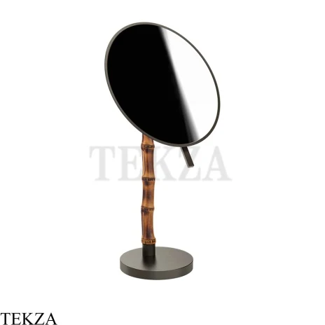 Gessi Jacqueline Зеркало косметическое поворотное х2, без подсветки 77573-707, black хром Brush