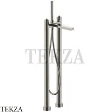 Fantini Venezia Смеситель для ванны напольный (ручки отдельно) FIT, 2995N580SB, Nickel PVD