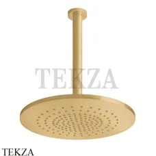 Gessi 316 SHOWER Верхняя душевая лейка с креплением 54150-727, Brushed Brass