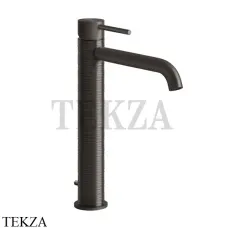 Gessi 316 TRAME Смеситель для раковины, с донным клапаном 54303-707, Black Metal Brushed