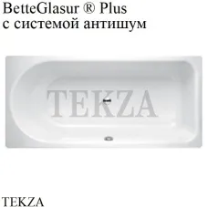 BETTE BETTEOCEAN Ванна, область ног справа, перелив спереди 8855-000 PLUS, система антишум, BetteGlasur ® Plus, белый глянец