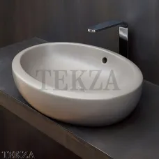 Cielo Fluid Раковина овальная накладная, с переливом FLLA60