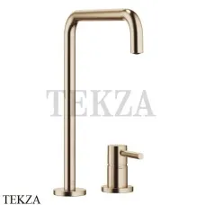 Dornbracht Meta Square Смеситель для кухни на два отверстия 32815861-46, Brushed Champagne (22kt Gold)
