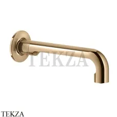 Gessi INCISO Излив для раковины настенный длинный 58101-735, Warm Bronze PVD