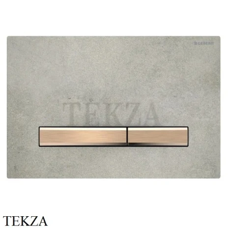 Geberit Sigma50 Клавиша смыва керамика 115.650.JV.1, под бетон-красное золото