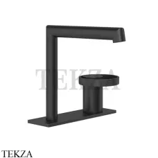 Gessi ANELLO Смеситель для раковины на планке, без донного клапана 63315-299, Black XL