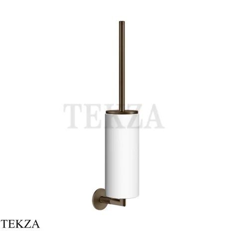 Gessi ANELLO Туалетный ершик настенный, композит белый 63719-761, Coffee Bronze Br. PVD