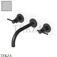 Zucchetti Helm Diagonal Смеситель для раковины, внешняя часть ZHL760.XP81G3, brushed total black PVD