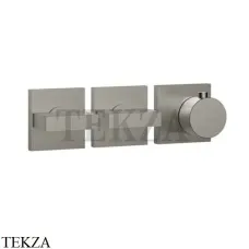 Gessi Rettangolo shower Термостат на 2 потока, внешняя часть 44334-149, Finox Brushed Nickel
