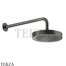 Gessi INCISO SHOWER Верхняя душевая лейка с кронштейном 58185-706, Black Metal Gessi INCISO SHOWER Верхняя душевая лейка с кронштейном 58185-706, Black Metal