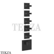 Gessi Rettangolo Wellness Термостат 5 выходов, внешняя часть 43220-299, Black XL