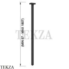 Gessi Rettangolo-Inverso Излив потолочный под размер 20199-299, Black XL