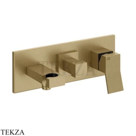 Gessi RETTANGOLO K Смеситель для душа (1 руч.душ/2 верх.душ), внешняя часть 53140-726, Warm Bronze Br. PVD