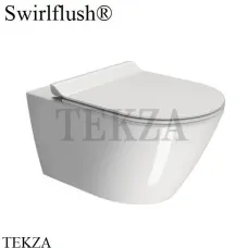 GSI Kube X Унитаз подвесной ”Swirlflush” 9415FR211, сиденье микролифт slim, белый глянец