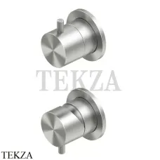 QuadroDesign Source Смеситель для душа, 2 потока, внешняя часть, 12 47.00 AS, Brushed Stainless Steel