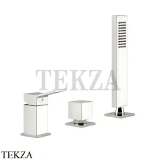 Gessi RETTANGOLO K Смеситель для ванны, без излива 53043-720, Nickel PVD