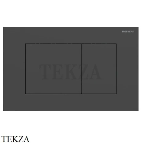 Geberit Sigma40 Клавиша смыва квадратная, сталь 115.629.14.1, черный матовый