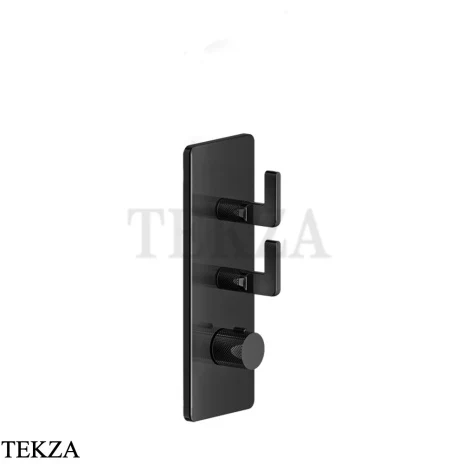 Gessi INCISO WELLNESS Термостат 2 выхода, внешняя часть 58204-706, Black Metal PVD