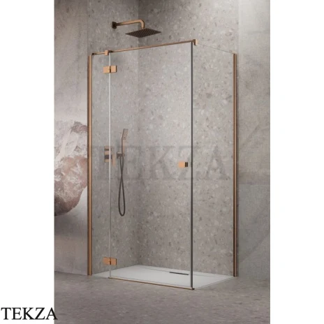 Radaway Essenza 8 KDJ Front Неподвижная стенка душевой двери 23,7 см, правая, 10470237-93-01R, брашированная медь