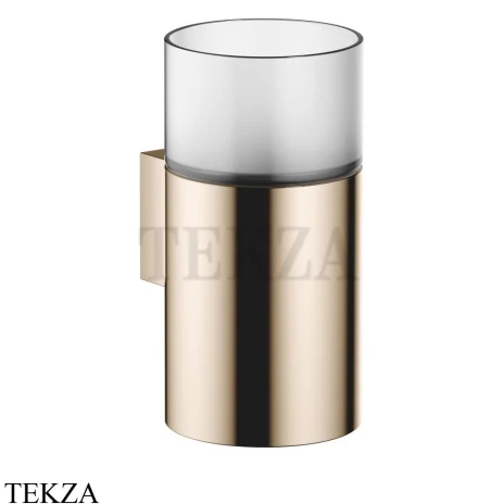 Dornbracht Стакан настенный с держателем, хрусталь матовый 83401979-47, Champagne (22kt Gold)