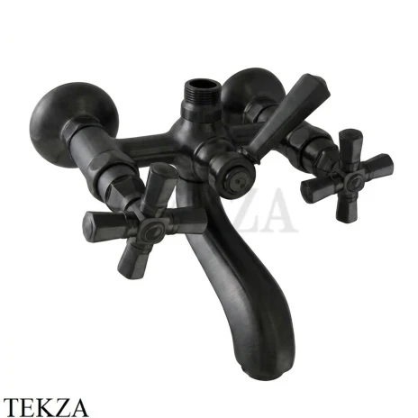 Nicolazzi TEIDE FOUR Смеситель для ванны с душем для стойки 1900NKN45, Brushed Black Nickel