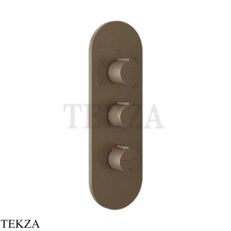 Gessi Ingranaggio-Anello Термостат для душа, 5 потоков, внешняя часть 43072-761, Coffee Bronze Br. PVD