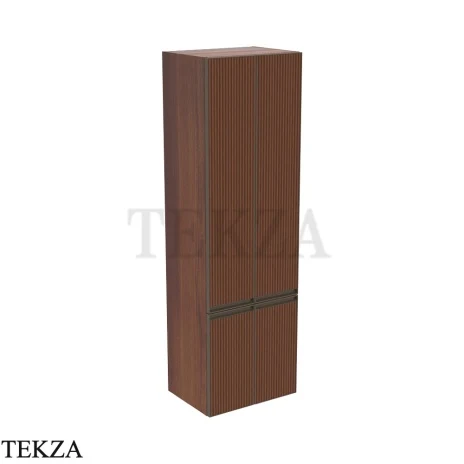 Flaminia Cubika шкаф-пенал подвесной 50×37×162,5 см, 4 дверцы, орех Noce Greca