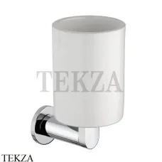 Bagno & Associati Carmen Стакан подвесной, керамика белая CR 142 51, хром глянец Bagno & Associati Carmen Стакан подвесной, керамика белая CR 142 51, хром глянец