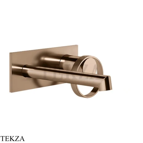 Gessi ANELLO Смеситель для раковины на планке, внешняя часть 63388-030, Copper PVD
