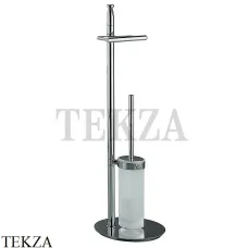 Colombo Planets Напольная стойка с бумагодержателем и туалетным ершиком B9816.CR, хром глянец